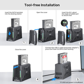 USB-C Enclosure Docking Station