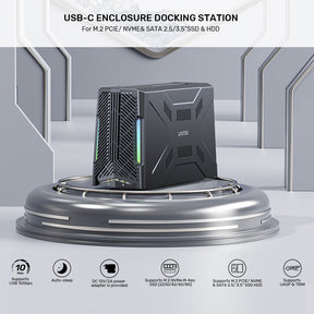 USB-C Enclosure Docking Station