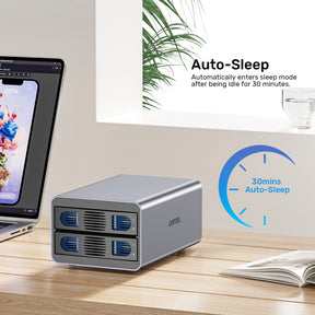 2 Bay USB-C RAID External Hard Drive Enclosure