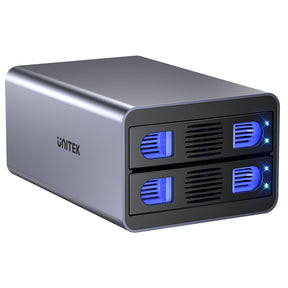 2 Bay USB-C RAID External Hard Drive Enclosure