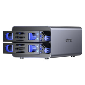 2 Bay USB-C RAID External Hard Drive Enclosure