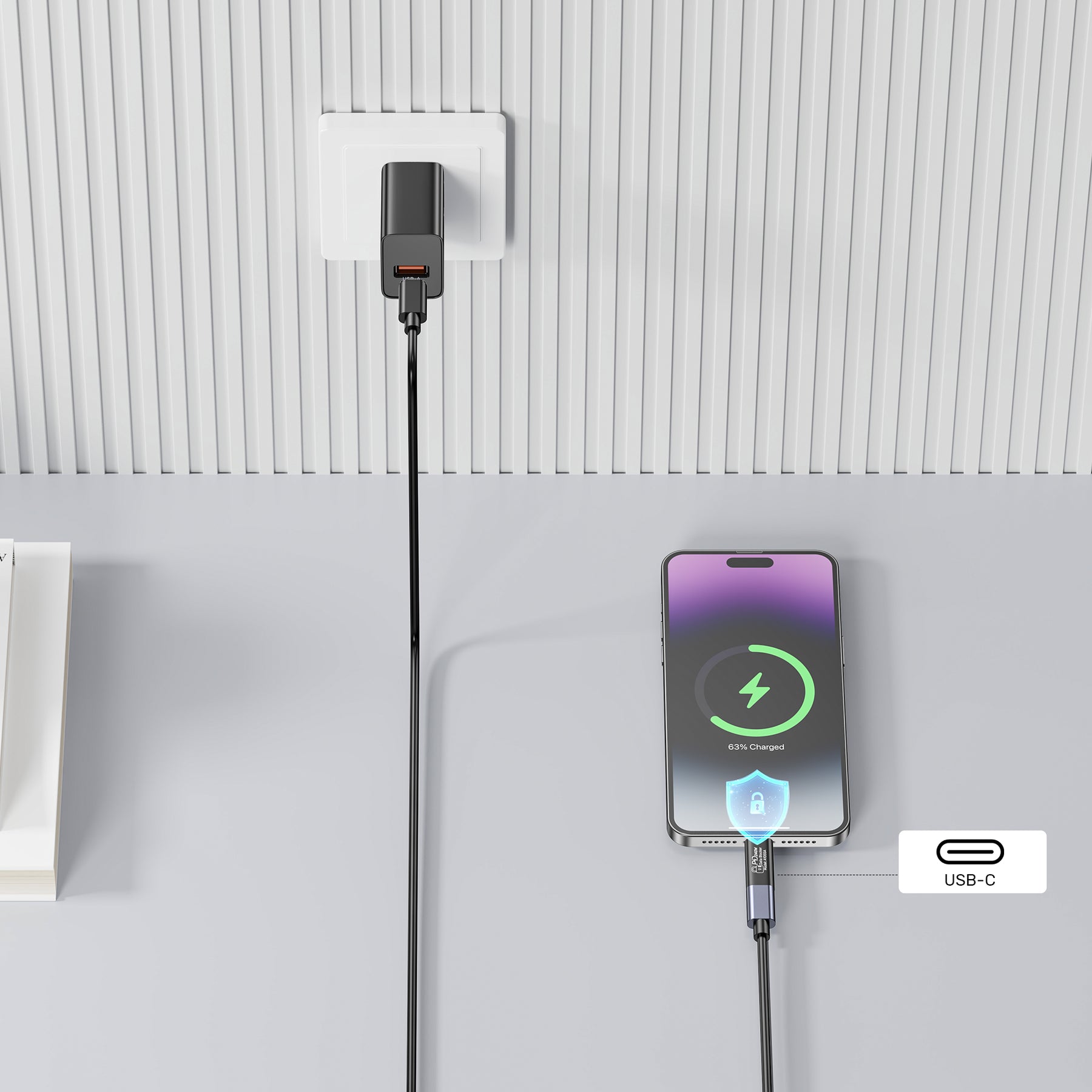 USB-C 快充數據阻斷器