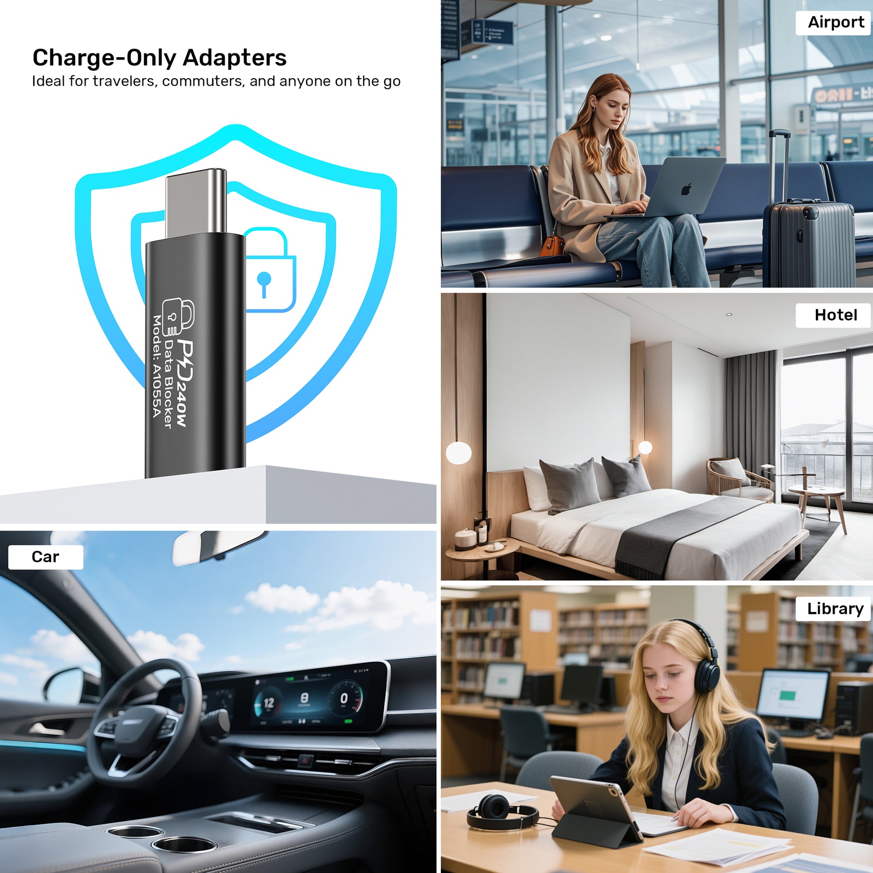 USB-C 快充數據阻斷器