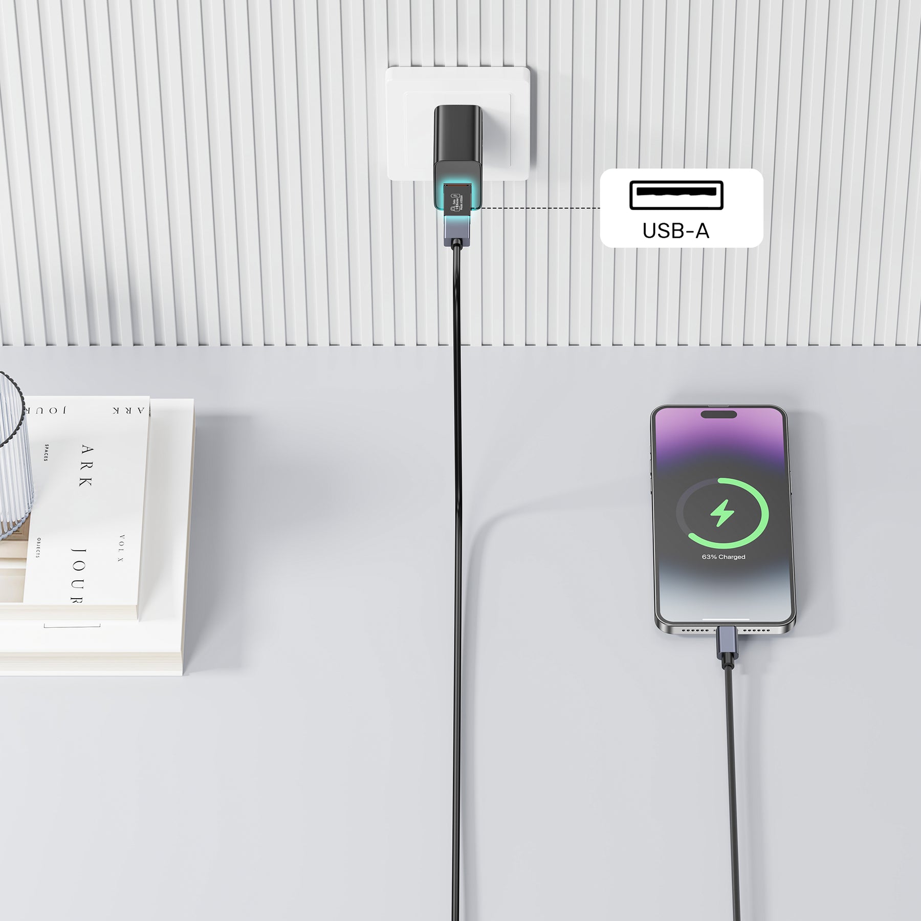 USB-A 快充數據阻斷器