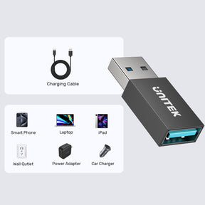 USB-A 快充數據阻斷器