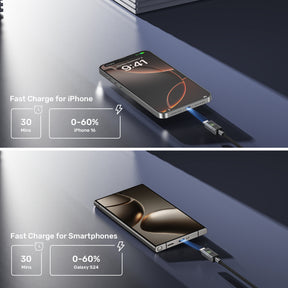 PD 60W USB-C Charging Cable with LED Display