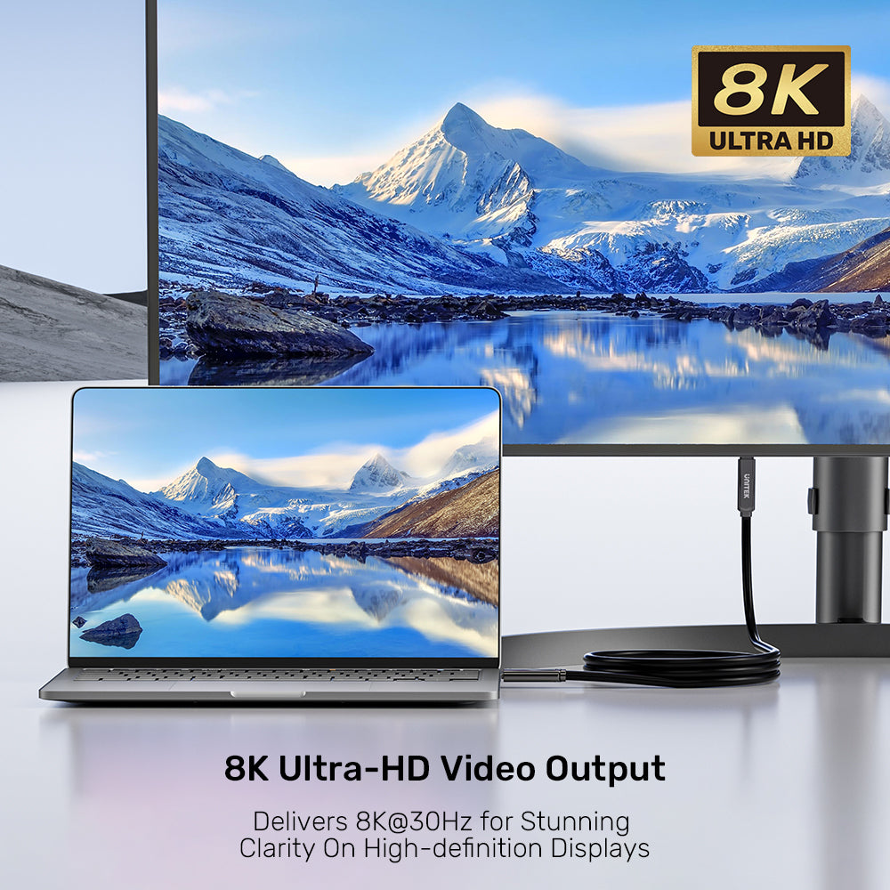 8K 光纖全功能 USB-C 傳輸線