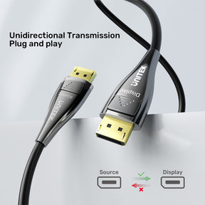 8K 光纖 DisplayPort 2.1 連接線