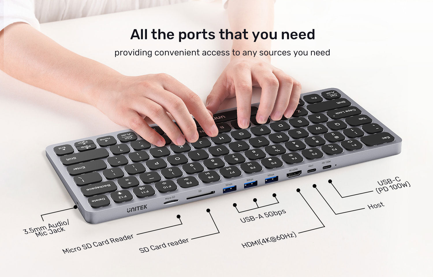9-in-1 USB-C Keyboard Hub