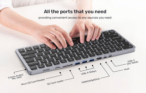 9-in-1 USB-C Keyboard Hub