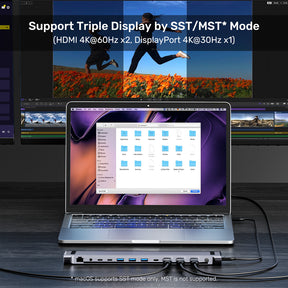 uHUB15+ USB-C 三螢幕 4K KVM 擴展塢