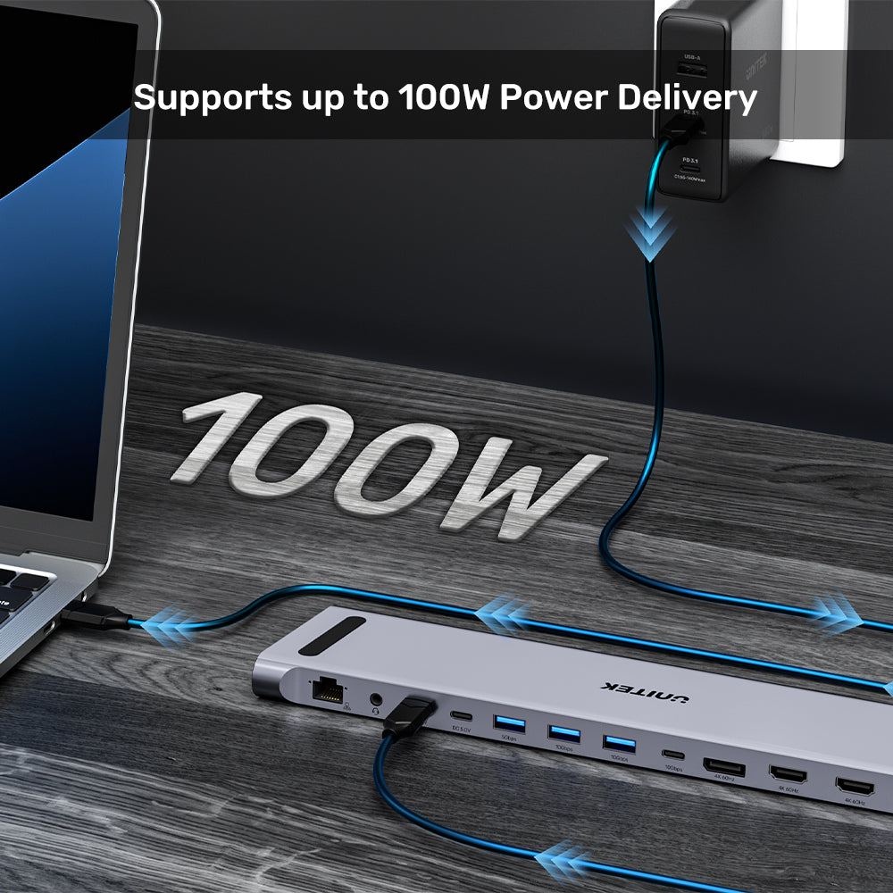 uHUB15+ USB-C 三螢幕 4K KVM 擴展塢
