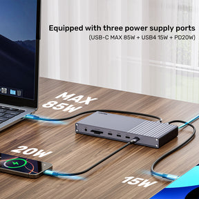 三螢幕 USB4 40Gbps 擴充基座
