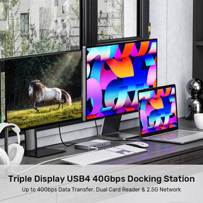 三螢幕 USB4 40Gbps 擴充基座