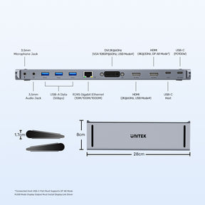 uHUB11+ USB-C DisplayLink 4K 擴充底座