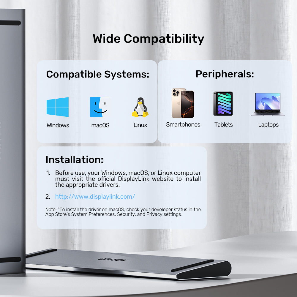 uHUB11+ USB-C DisplayLink 4K 擴充底座