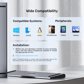 uHUB11+ USB-C DisplayLink 4K 擴充底座