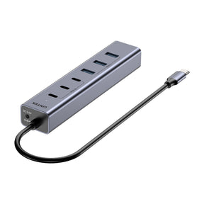 uHUB S7+ 7合1 USB-C 集線器 連三個 USB-C 10Gbps 口和 4 個 USB-A 5Gbps 口