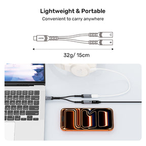 USB-C to USB-C Audio and PD Charging Adapter