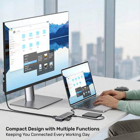 Omni H6+ 6-in-1 USB-C Hub with PD 100W