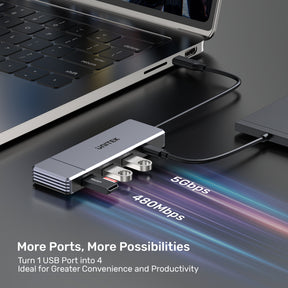 Omni H6+ 6-in-1 USB-C Hub with PD 100W