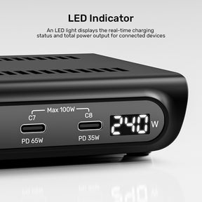 uCharge 240W 10端口USB智能充電站