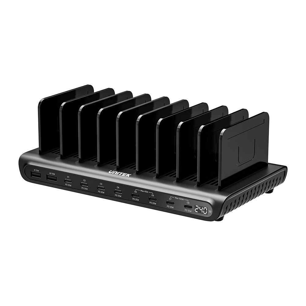 uCharge 240W 10端口USB智能充電站