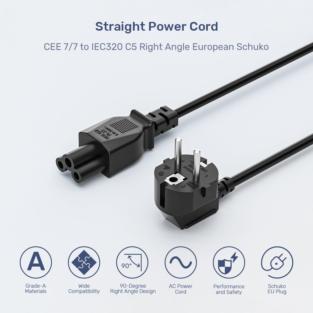 Straight Power Cord
