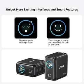 Rexo 100W 4 端口智能顯示 GaN 充電器