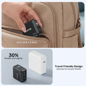 Rexo 140W 4 端口智能顯示 GaN 充電器