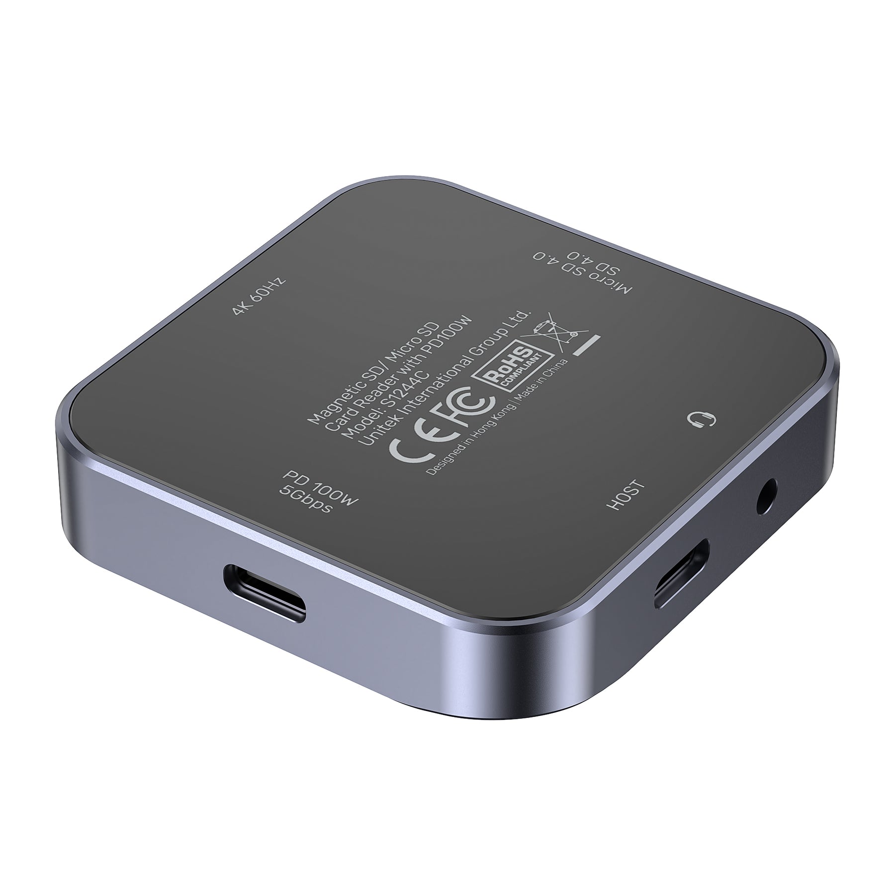 Magnetic SD/ Micro SD Card Reader with PD100W