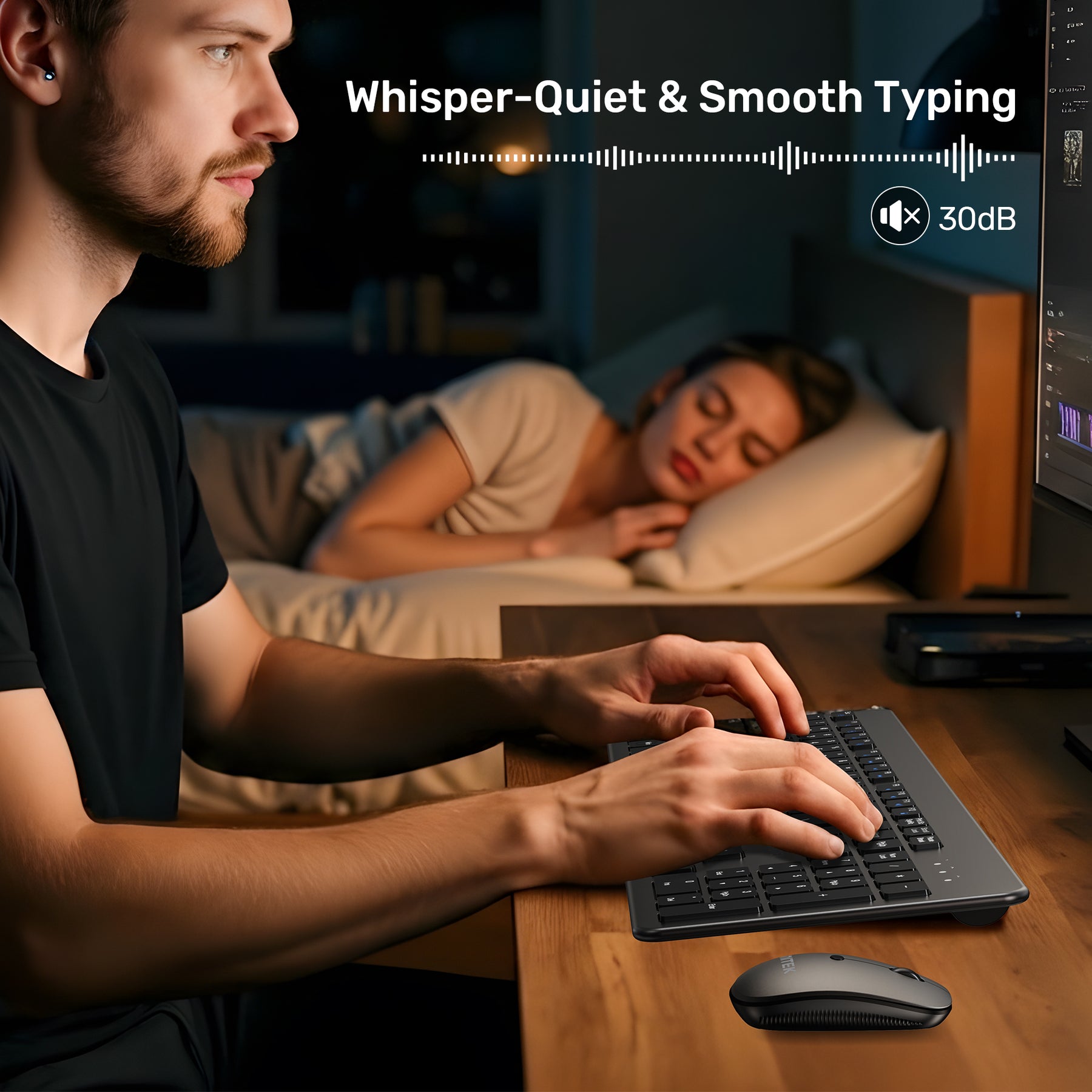 SlimDuo 2.4GHz 無線鍵盤和無線滑鼠組合