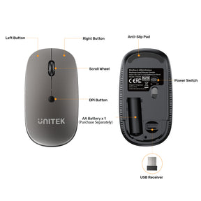 SlimDuo 2.4GHz 無線鍵盤和無線滑鼠組合