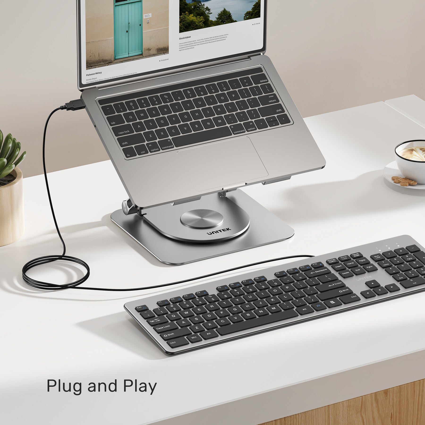 SlimTap超輕有線鍵盤（104個按鍵）