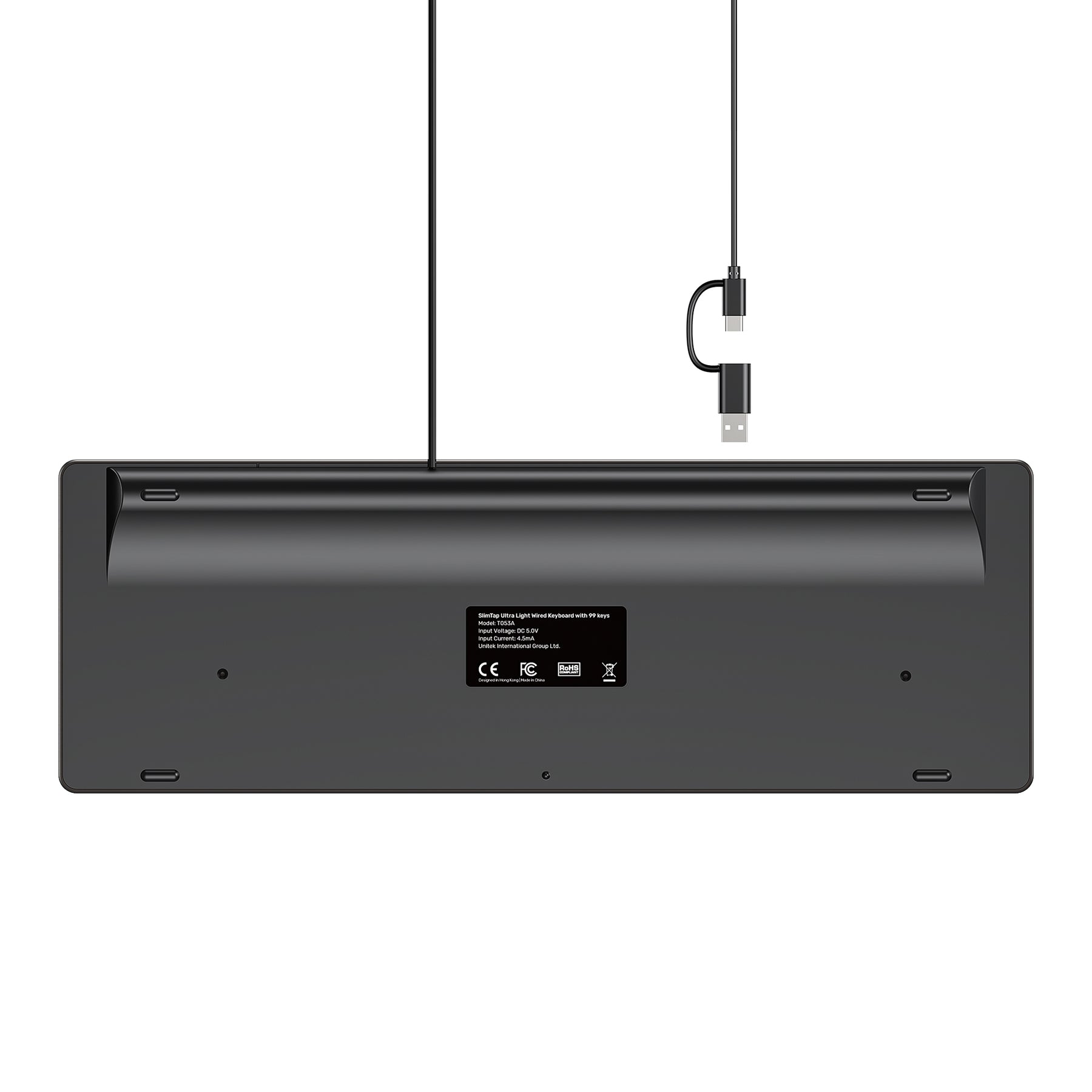SlimTap 超輕有線鍵盤（99個按鍵）