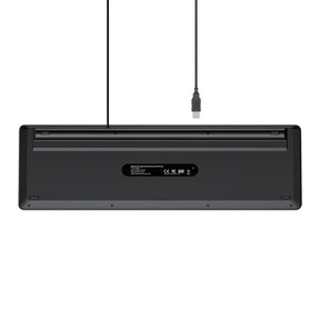 SlimTap Ultra Light Wired Keyboard with 104 keys