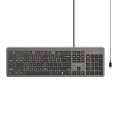 SlimTap Ultra Light Wired Keyboard with 104 keys