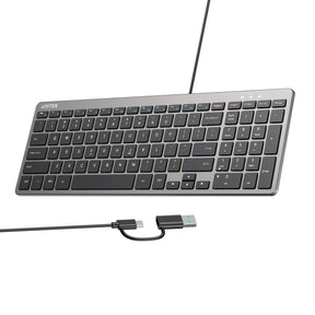 SlimTap Ultra Light Wired Keyboard with 99 keys