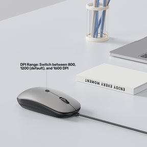 SlimTrack 有線光學滑鼠