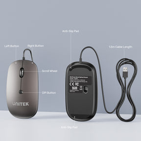 SlimTrack 有線光學滑鼠