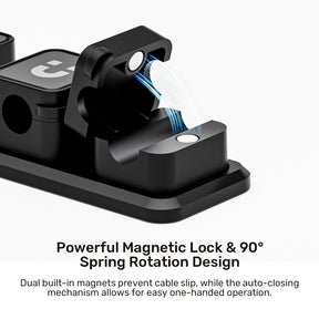 SnapHold Magnetic Cable Clips with Base