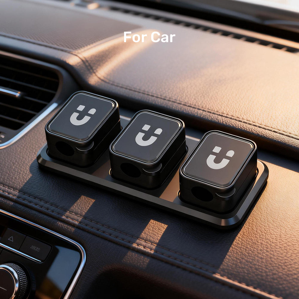 SnapHold Magnetic Cable Clips with Base