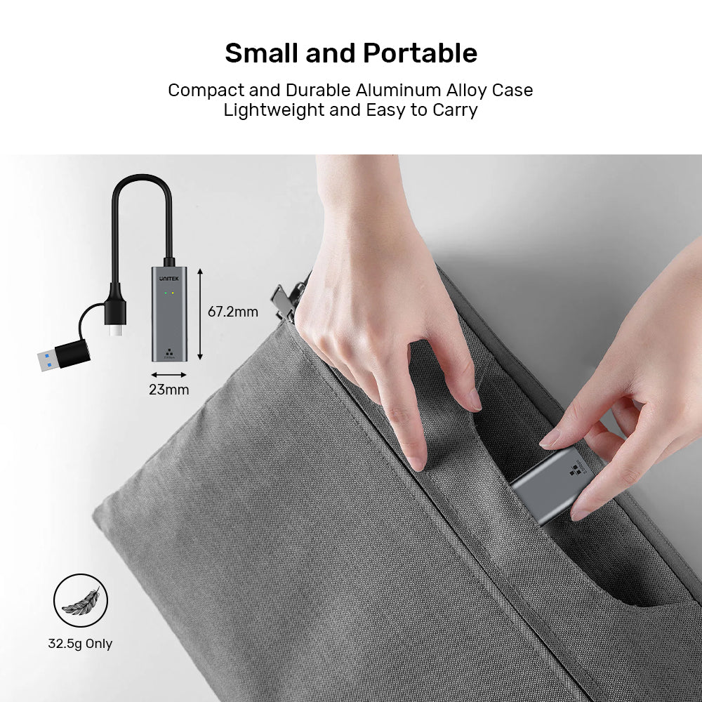 USB to 2.5Gbps 乙太網轉接器