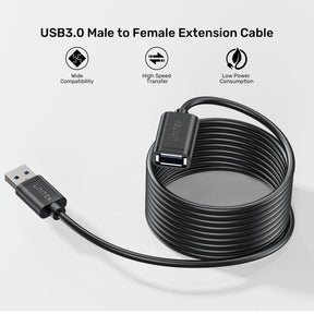 USB 3.0 公頭 to 母頭延長線