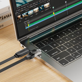 USB 2.0 to RJ45 Console Rollover Flat Cable