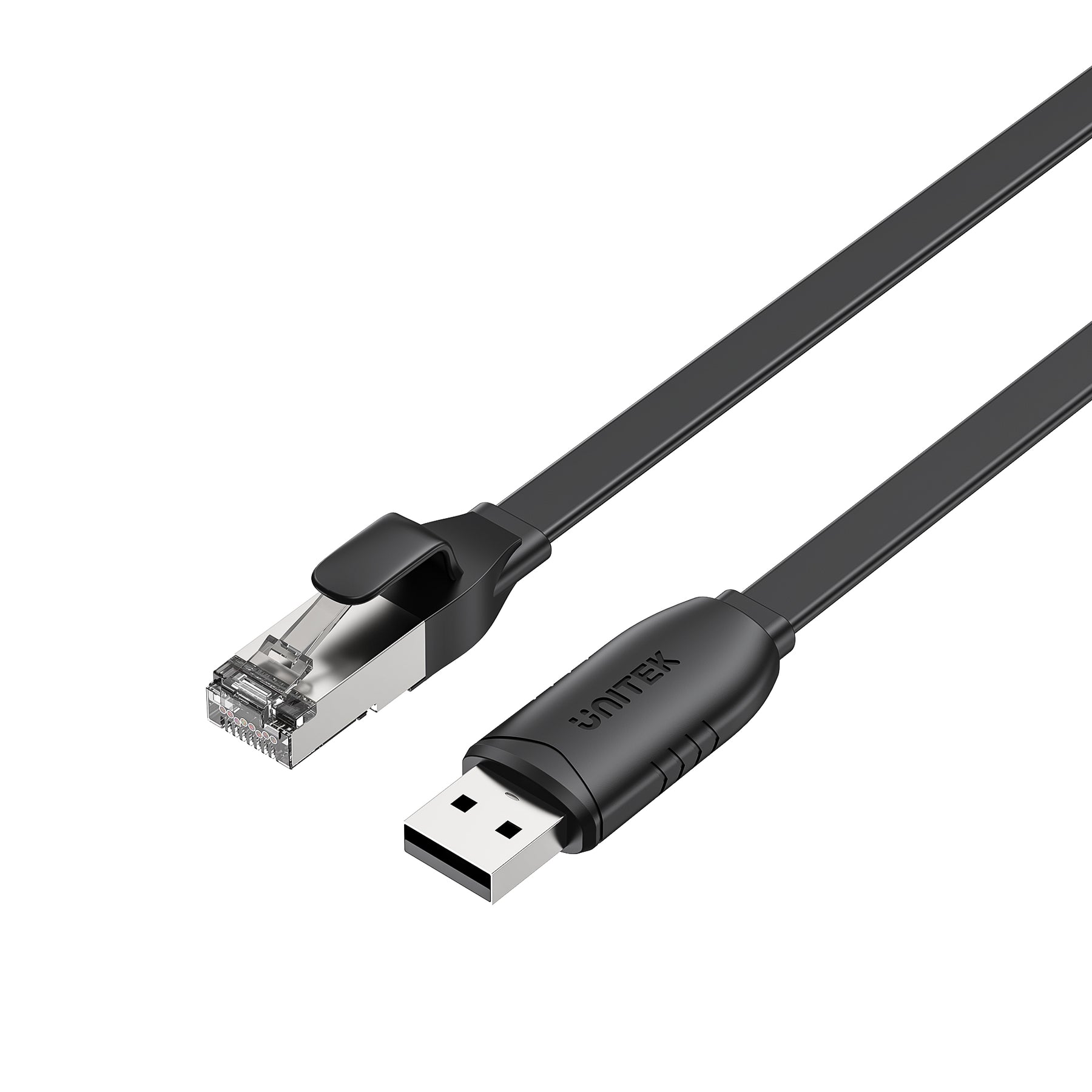 USB 2.0 to RJ45 Console Rollover Flat Cable