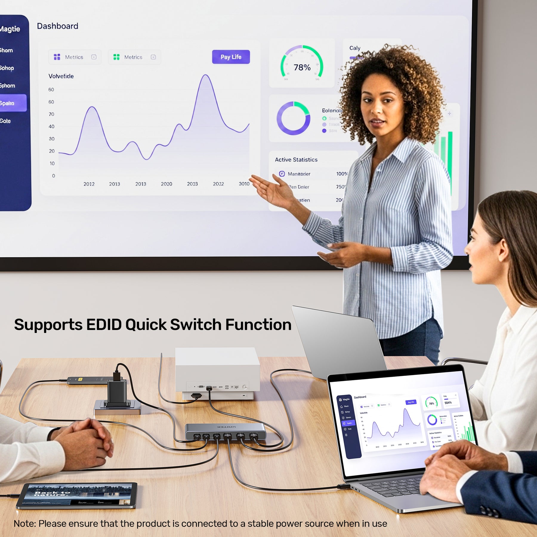 4K HDMI/ USB-C Switch 4 In 1 Out