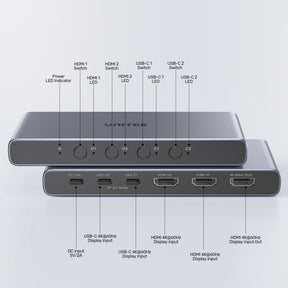 4K HDMI/ USB-C Switch 4 In 1 Out