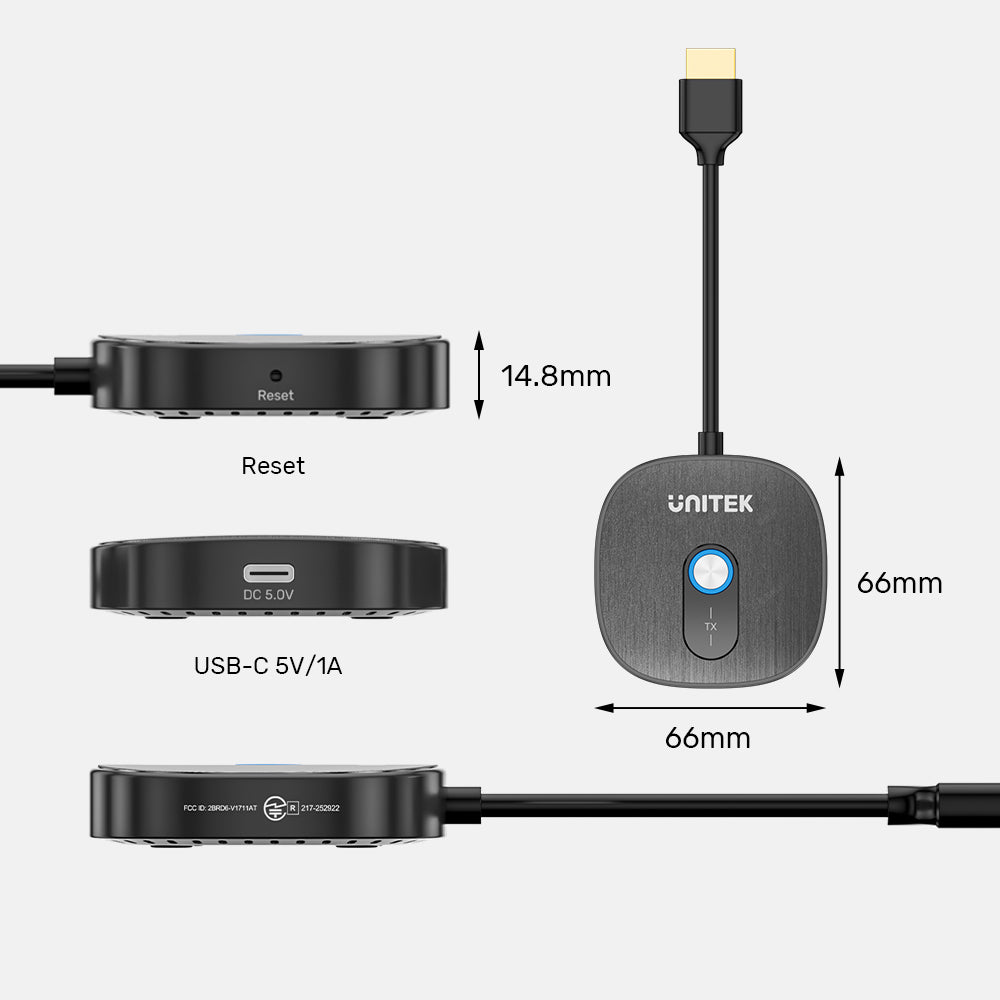 無線 1080p HDMI 發射器連雙接收器套裝