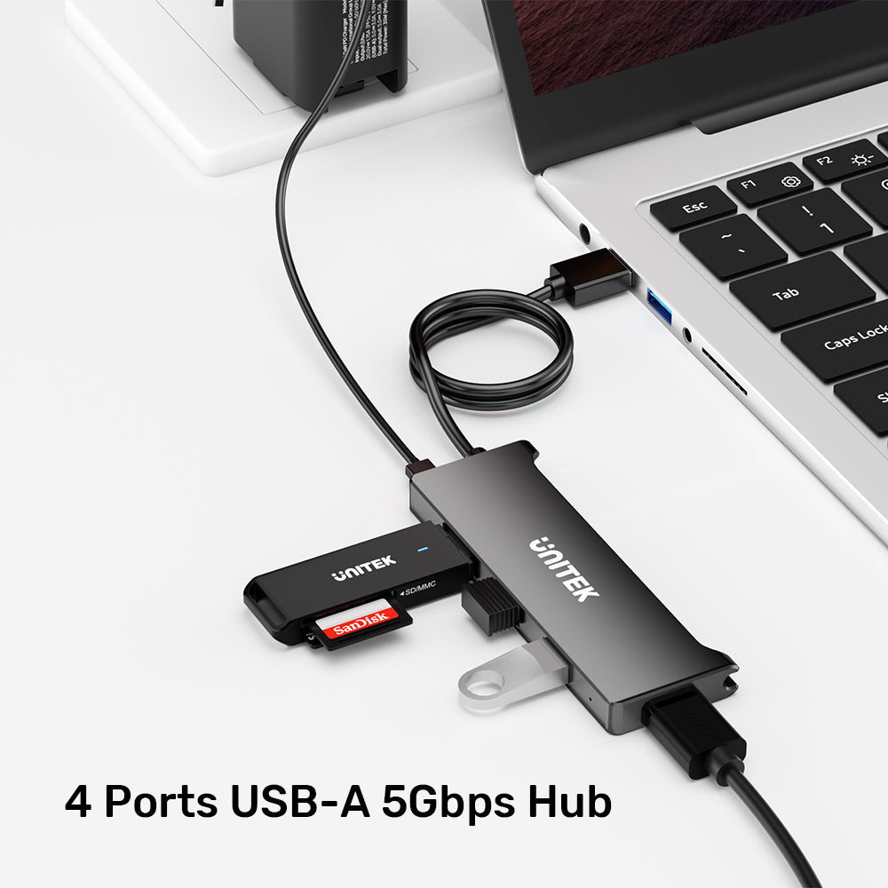 4個端口USB-A 5Gbps集線器